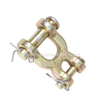 zinc plated steel chain connector double clevis link